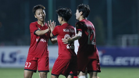 Vòng 9 giải bóng đá nữ VĐQG – Thái Sơn Bắc 2022: Hà Nội I dội mưa bàn thắng